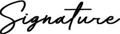 Signature manuscrite Signature manuscrite